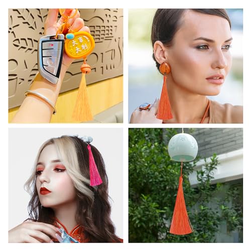 144Pcs 5 Inch Handmade Graduation Tassels for Bag Pendant, Bookmark(Mixed)