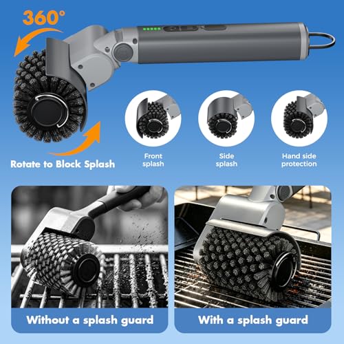 Electric Grill Brush, Cordless BBQ Cleaner