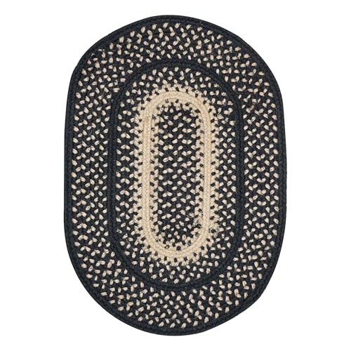 Homespice Manchester Jute Braided Placemats, Oval 13x19 Set of 4 - color: Manchester