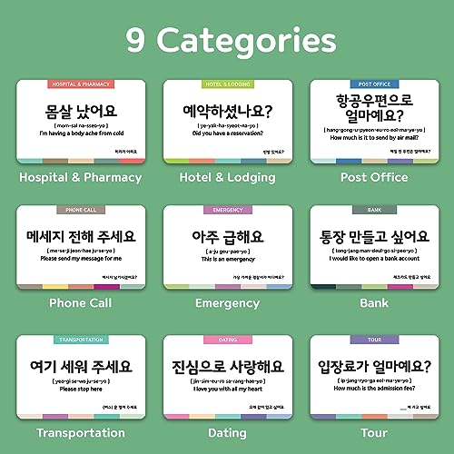 3-Pack Gift Set Korean Basic Conversation Flashcards – Essential Phrases, Everyday Situations, Slang + Free MP3 Audio - style: 3-Pack Gift Set