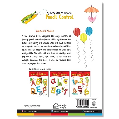My First Book of Patterns Pencil Control: Patterns Practice book for kids (Pattern Writing)
