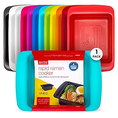 Rapid Ramen Cooker | Microwavable Cookware for Instant Ramen | BPA Free and Dishwasher Safe | Perfect for Dorm, Small Kitchen or Office | Teal - color: Teal, size: 1 Pack Standard