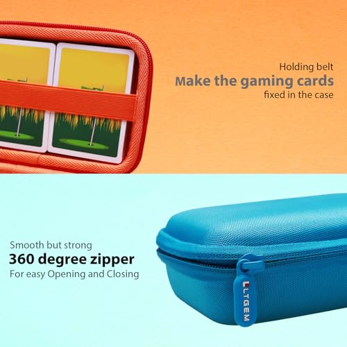 L LTGEM 300+ Card Game Case Compatible with UNO Playing Card Holder, Black - color: Black