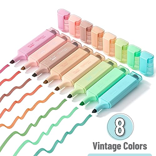 Mr. Pen- Highlighters, 8 Pack, Vintage Colors - color: Vintage