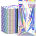 FUNFERY 7.9x11.8in Holographic Mylar Poly Mailers Self Sealing AdhesiveBag - color: Holographic Self Adhesive-100P, size: 7.9x11.8 inch