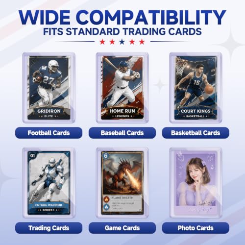 150 Card Protectors, 3"x4" Hard Toploaders & Soft Sleeves for Sports Cards