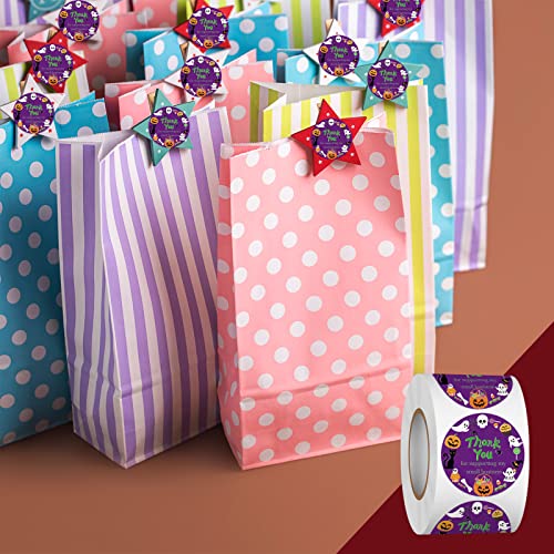 Heyfibro 500 PCS 1.5 Inch Thank You Stickers for Small Business, Baking, Gifts, Envelopes, Weddings (Halloween) - style: Halloween