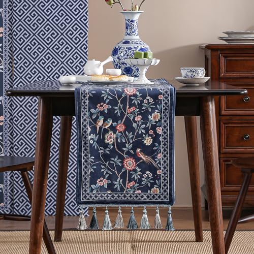 Patdrea Designer Elegant French Velvet Table Runner,12"X118"-Lanruoting - color: Lanruoting, size: 12"*118"