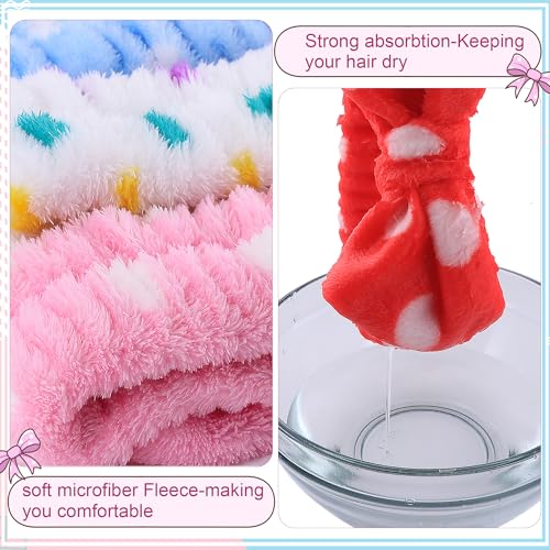 WSYUB Skincare Headband, 6pcs Headband for Washing Face - color: Purple,Pink, Blue,Red, White and Black with dot or stripe