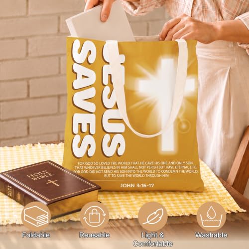 Canvas Tote Bag,Aesthetic Tote Bag,Cute Totebag with Buckle & Pocket,Reusable Canvas Bags,Cat Dogs Gifts for Grocery - color: Bible