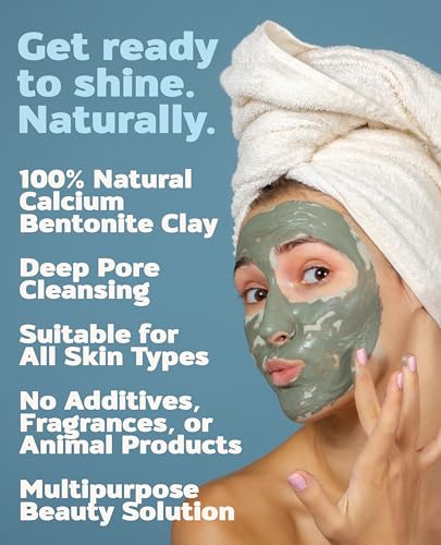 Aztec Secret – Indian Healing Clay – Deep Pore Cleansing Facial & Body Mask – The Original 100% Natural Calcium Bentonite Clay – New Version 2-32 Oz (Pack of 1) - size: 32 Ounce (Pack of 1)