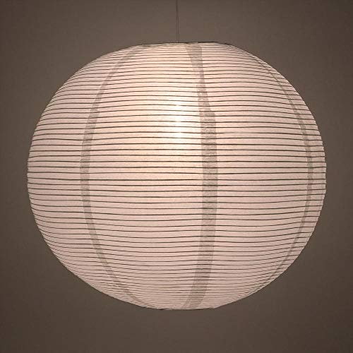 PaperLanternStore.com 12 Inch White Fine Line Premium Even Ribbing Paper Lantern Extra Sturdy - color: White Fine Line, size: 12 Inch
