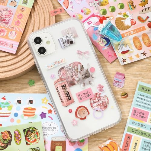 TIAMECH Dreamy Tales Green Japanese Food Stickers Book - color: Dreamy Tales