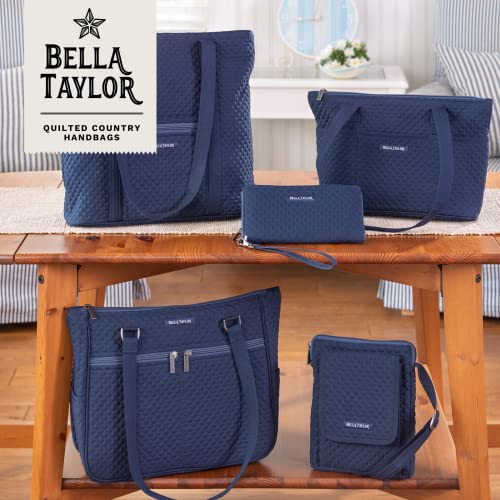 Bella Taylor Mini Crossbody, Quilted Handbag for Women - color: Vintage Navy