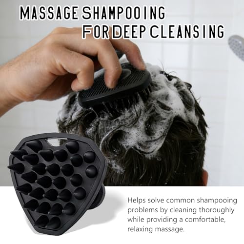 Silicone Scalp Scrubber Brush – Ergonomic Handheld Hair Cleanser & Exfoliating Head Massager for Gentle Scalp Care (1 Pack)