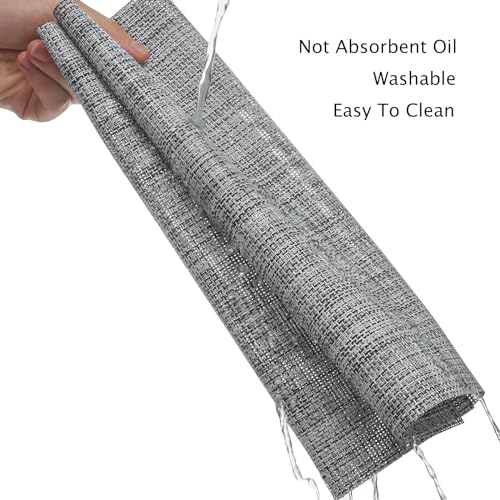 Myir JUN Placemats Set of 4 Kitchen and Dining Table Placemats - color: B-gray, size: Set of 4