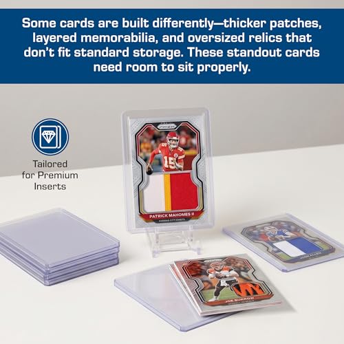 BCW 108 Pt Thick Card Topload Holders for Relic Cards, Clear, 10 Count - color: 108 Pt. / 2.75 Mm
