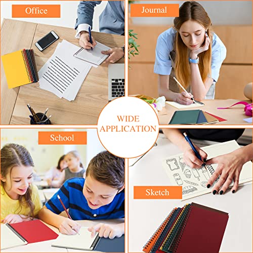 Yahenda 18 Pcs Spiral Notebooks, 1 Subject, Wide Ruled, Multi Color - color: Multi Color