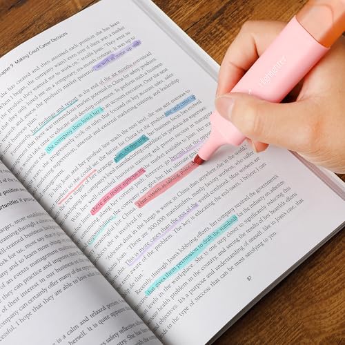 Mr. Pen- Highlighters, 8 Pack, Morandi Colors - color: Morandi