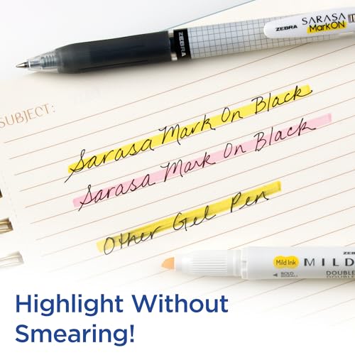 Zebra Pen Notetaking Set, MILDLINER, CLiCKART & SARASA, Assorted, 12-Pack - style: Journaling and Planning Set