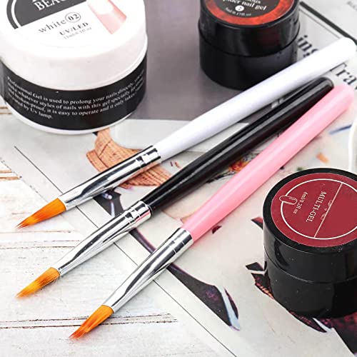 6pcs Ombre Nail Brush Nail Paint Pen for Lace Line Gradient Color Ombre Brush for Gel Nails Wood Nail Art Brushes Nail Design Brushes Acrylic Nail Polish Tools Nail Accessories - color: ombre brush