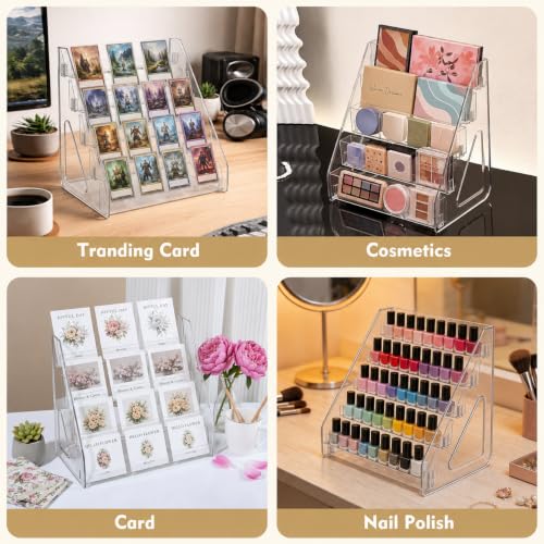 Brochure Display Stand, 2 Pack 5-Tier Acrylic Countertop Pamphlet Holder - size: 2 Pack