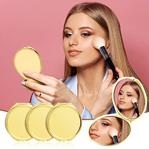 Yalikop 8 Pcs Compact Mirror Bulk, Mini Pocket Mirrors, Gold - color: Gold