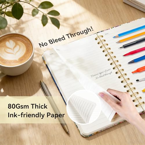 Lined Spiral Journal Notebook for Work A5, 160 Pages, Start Mountain - color: Start Mountain