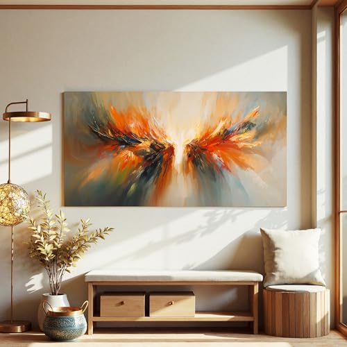 Modern Abstract Wings Canvas Wall Art Decor For Living Room 24"X 48" - color: LAI-11D, size: 48"L x 24"W