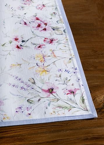 Maison d' Hermine Placemats Set of 4 Reusable 100% Cotton (13"x19") - color: 059 - Summer Floral, size: 13" X 19" (Pack of 4)
