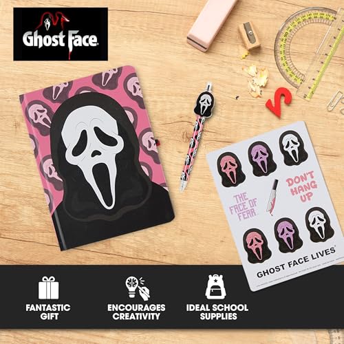 Ghost Kids Stationary Set for Girls and Boys, Journal Kit with Pen - color: Ghost