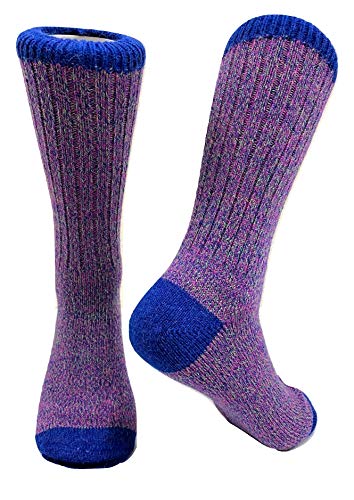 Alpaca Arte Alpaca Wool Designer Socks are Cozy, Warm & Colorful - Quattro Blue M