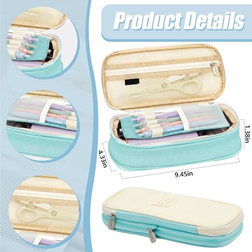 Jutom 39 Pcs Aesthetic Book Annotation Kit,Mint Green,Cute Style - color: Green Beige, style: Cute Style