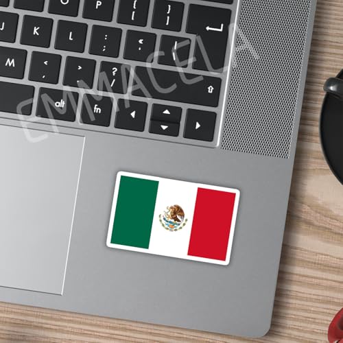 (3PCS) Mexico Flag stickers, Countries Flag Stickers - Waterproof Vinyl Decals For Laptops, Tumblers, Water Bottles, Books, Scrapbooks, Size 3 X 1.8 Inch - color: Mexico