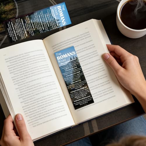 100 Pcs Romans Road Bookmarks Bible Salvation Page Marks Gifts - color: The Romans Road to