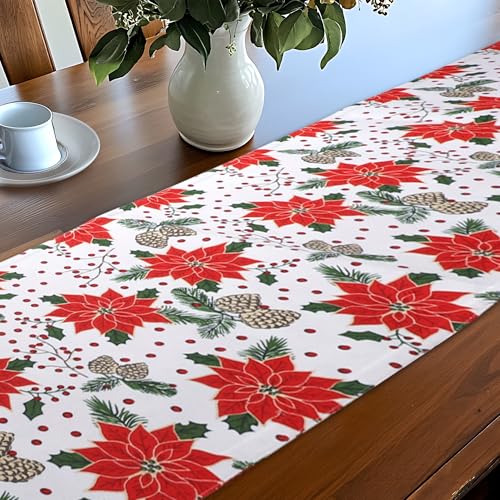 Urban Villa Table Runner Cotton Heavier Quality 14x72 Pine Cone - color: Pinecone Print, size: 14" x 72"
