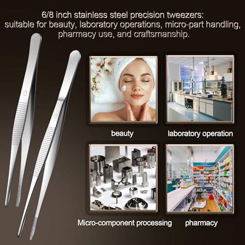 Aniso 6 Inches Stainless Steel garden tweezers - size: 6 inches