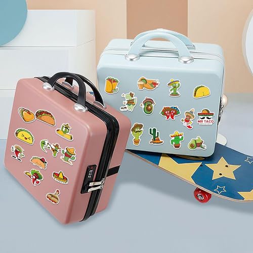100Pcs Mexican Fiesta Stickers, Cinco de Mayo Sticker, Mexican Food Stickers Vinyl Waterproof Sticker for Adults Water Bottle Laptop Decor Cinco de Mayo Party Favors Birthday Gifts - color: Mexican
