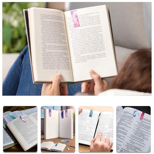 48 Pieces Magnetic Bookmarks Magnet Page Markers - Book Marks for Reading Women & Men with Storage Boxes - Cute Magnet Bookmark Clips for Reading Pleasure（Stars） - size: 48, style: Stars Style