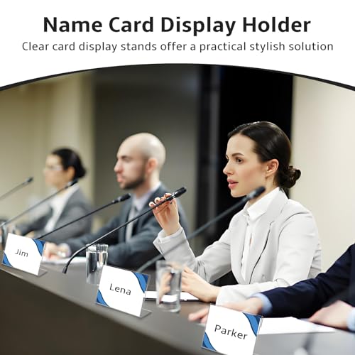 20 PCS 3.5 x 2.5 inch Small Acrylic Sign Holder, Mini Acrylic Food Signs Labels for Party Buffet, Retail Price Display Holder, Clear Plastic Counter Top Stand for Place Cards, Name Card, Wedding Signs - size: 20 PCS 3.5" X 2.5"(9X6)