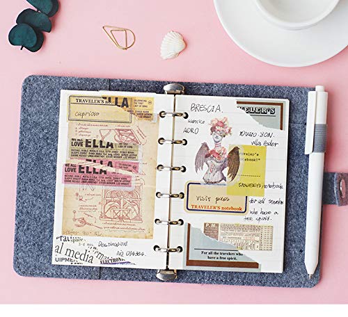 A7 Planner Refill, A7 Agenda Refill for Filofax,6 Hole/100gsm,4.84 x 3.23'', Harphia(Weekly Plan) - color: Weekly Plan, size: A7