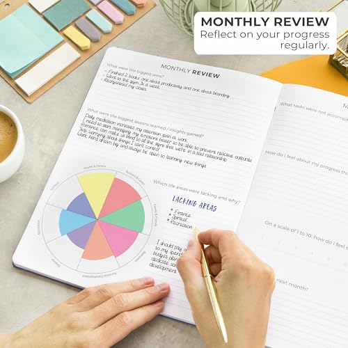 Clever Fox Planner PRO Light, Undated Weekly Planner, 8.5x11, Mystic Blue - color: Mystic Blue (Undated), size: A4 (8.5" x 11") Light Version
