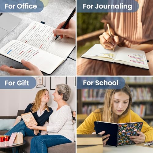 Taja Aesthetic Lined Journal for Women, Pretty Notebooks for Work & Study - color: D-Garden of Whimsy