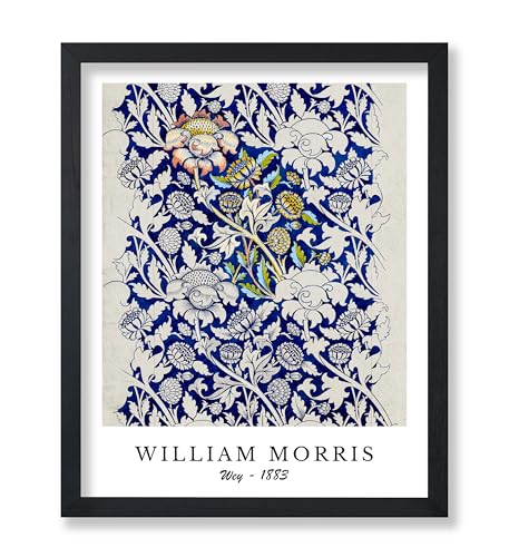 Poster Master William Morris Poster - Wey Print - Flower Art - Botanical Art - Exhibition Artwork - Textile Pattern Piece - Floral Illustration - Aesthetic Creation - Office or Living Room Decor - 8x10 UNFRAMED Wall Print - color: Style-03, size: 8"L x 10