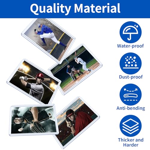 3" x 4" Card Sleeves, 42 Count Top Loaders, Hard Baseball Toploaders 35PT