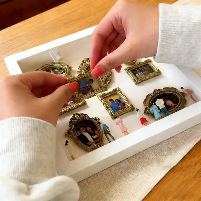 Museum Kit Mini Picture Frame Shadow Box 10x10 Inch - color: Brown