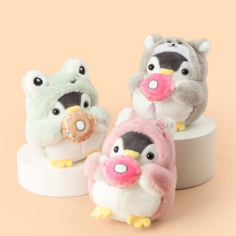 Men Women Creative Cute Lovely Cosplay Costume Play Changing Clothes Donut Penguin Pendant Keychain Key-Chains Keyring Gift Pendant Handbag Tote Purse Backpack Decoration Car Key -Shiba Inu - color: Shiba Inu