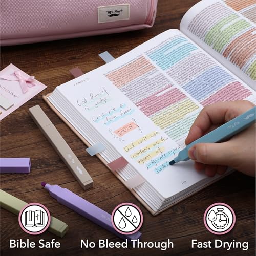 Mr. Pen- Annotation Essentials Kit for Book Lovers, Aesthetic Highlighters