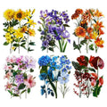 60 Pcs Floral Stickers for Scrapbooking and Journaling - color: Vibrant Harvest