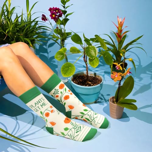 Funny Socks for Women and Teenage Girls, Cute Crazy Unique Novelty Gifts - color: H-flower-c
